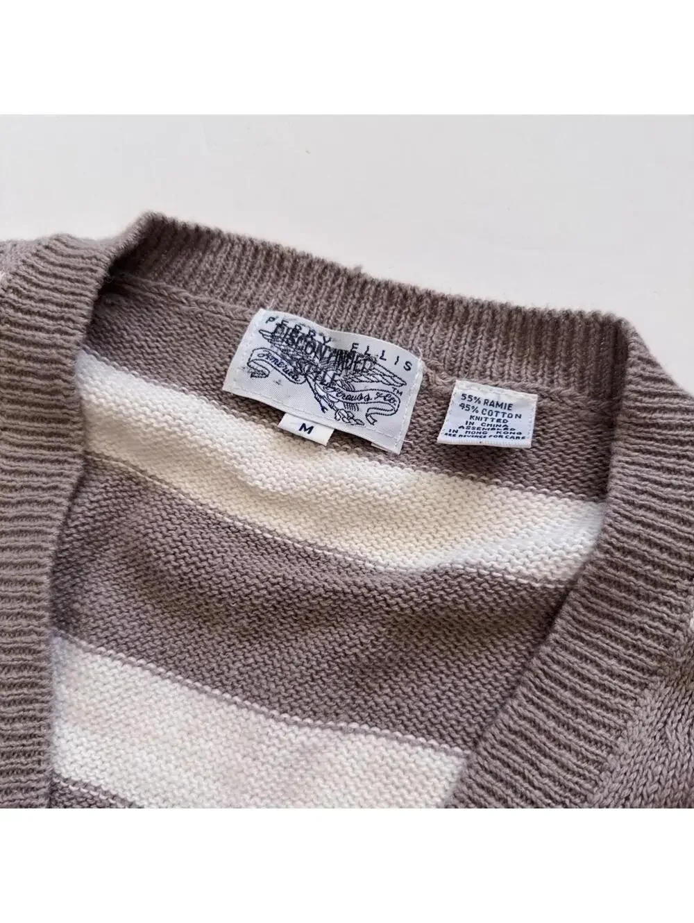 Vintage Grey Perry Ellis Sweater Vest